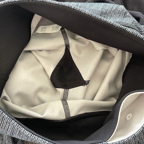 Lululemon Wunder Under Crop Leggings Full-On Luxtreme Burlap Texture Black Dune - Picture 6 of 9